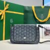 Fake Goyard Plumet Pocket Wallet Grey - top-grade luxury bag dupe