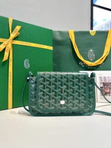 Fake Goyard Plumet Pocket Wallet Green - best quality fake designer bag