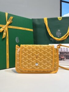 Replica Goyard Plumet Pocket Wallet Yellow - elite factory replica handbag