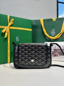 Replica Goyard Plumet Pocket Wallet Black - elite factory replica handbag