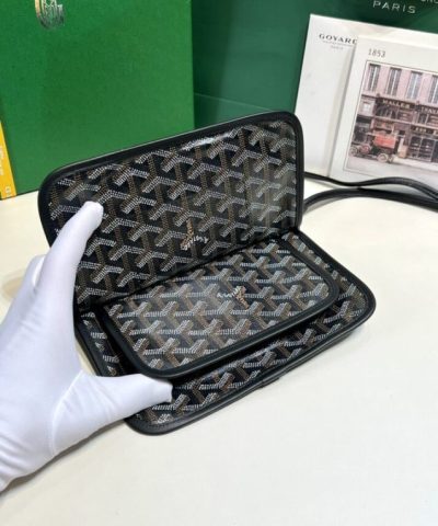 Replica Goyard Plumet Pocket Wallet Black - high-end replica designer purse