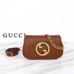Replica Gucci Blondie Leather Brown - premium superclone handbag