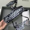 Fake Balenciaga Le Cagole Graffiti Black - 1:1 premium replica handbag