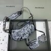 Fake Balenciaga Le Cagole Graffiti Black - high-end replica designer purse