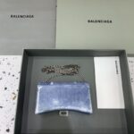 Replica Balenciaga Hourglass On Chain Denim - elite factory replica handbag
