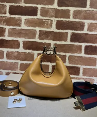 Fake Gucci Attache Canvas Brown - 1:1 premium replica handbag