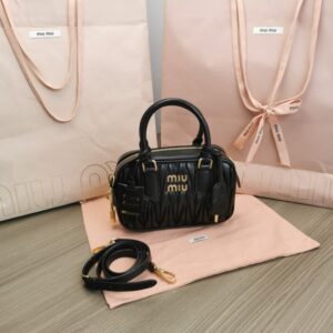 Fake Miu Miu Arcadie Small Black - designer handbag clone