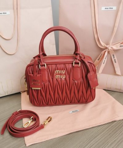 Replica Miu Miu Arcadie Medium Red - high-quality designer bag dupe
