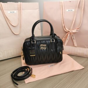 Replica Miu Miu Arcadie Medium Black - best quality fake designer bag