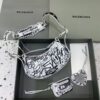 Fake Balenciaga Le Cagole Graffiti White - best quality fake designer bag
