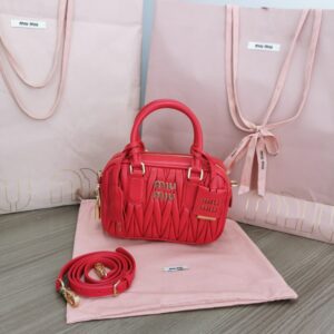 Replica Miu Miu Arcadie Small Red - affordable designer bags