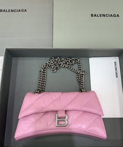 Replica Balenciaga Crush Small Pink - affordable designer bags