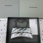 Replica Balenciaga Crush Small Silver - top-grade luxury bag dupe