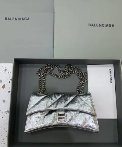 Replica Balenciaga Crush Small Silver - top-grade luxury bag dupe