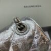 Fake Balenciaga Crush Large Silver - top-grade luxury bag dupe