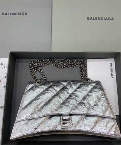 Replica Balenciaga Crush Large Silver - affordable designer bags