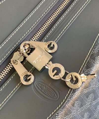 Fake Goyard Bowling 55 Bag Grey - ultra-realistic fake purse