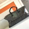 Fake Goyard Bowling 55 Bag Black Brown - affordable luxury replica bag