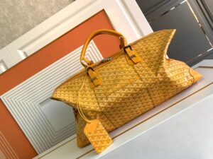 Fake Goyard Bowling 55 Bag Yellow - top-grade luxury bag dupe