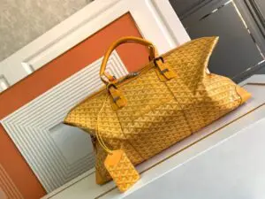 Fake Goyard Bowling 55 Bag Yellow - top-grade luxury bag dupe