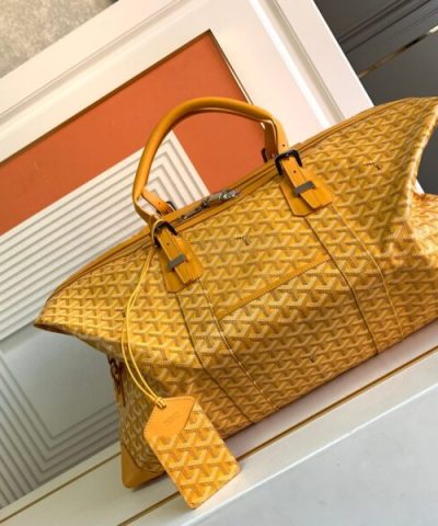 Fake Goyard Bowling 55 Bag Yellow - top-grade luxury bag dupe
