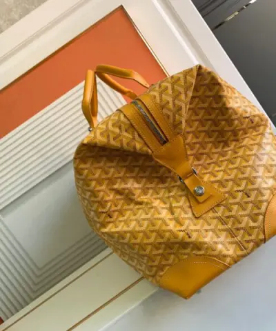Fake Goyard Bowling 55 Bag Yellow - high-end replica designer purse