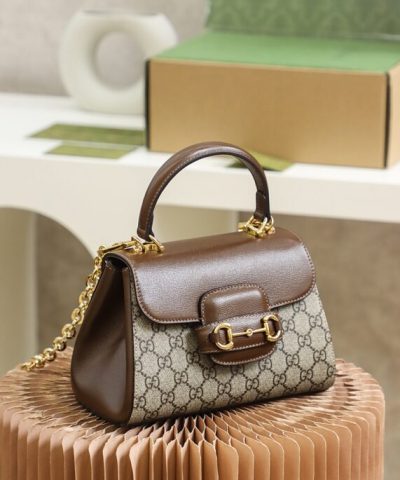 Replica Gucci Horsebit 1955 Top Handle - top-grade luxury bag dupe