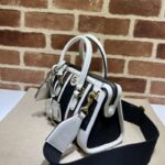 20221020_i1666240533_7933_1.jpg Réplique Gucci Gucci Bauletto Top Handle Blanc Noir