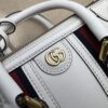 Fake Gucci Bauletto Top Handle White - best quality fake designer bag