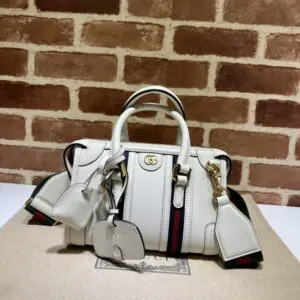 Fake Gucci Bauletto Top Handle White - premium superclone handbag