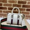 Fake Gucci Bauletto Top Handle White - elite factory replica handbag