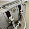 Fake Gucci Bauletto Top Handle White - elite factory replica handbag