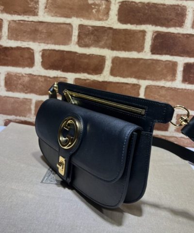 Fake Gucci G Blondie Waist Canvas Black - high-quality designer bag dupe