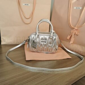 Replica Miu Miu Arcadie Small Silver - 1:1 premium replica handbag