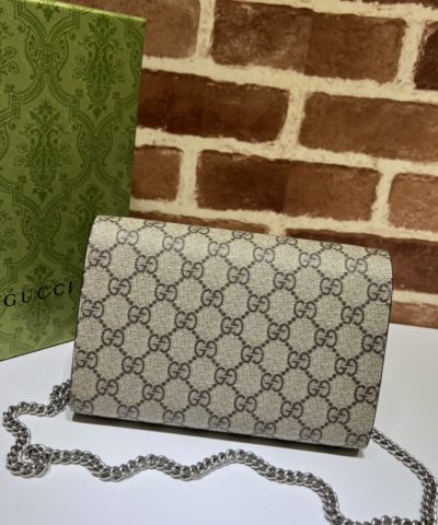 Replica Gucci Dionysus GG Chain Wallet Denim Classic - ultra-realistic fake purse