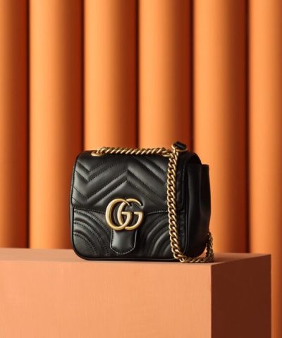 Replica Gucci GG Marmont Square Black - high-quality designer bag dupe