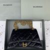 Fake Balenciaga Crush Large Black 2.0 - top-grade luxury bag dupe