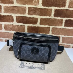 Fake Gucci Double G Oval Waist Bag - premium superclone handbag