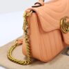 Fake Gucci GG Marmont Top Handle Apricot - high-end replica designer purse