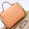 Fake Gucci GG Marmont Top Handle Apricot - high-end replica designer purse