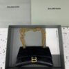 Fake Balenciaga Crush Small Black Gold - top-grade luxury bag dupe