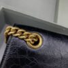 Fake Balenciaga Crush Small Black Gold - top-grade luxury bag dupe