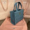 Replica Miu Miu Matelassé Tote Blue - high-end replica designer purse