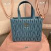 Replica Miu Miu Matelassé Tote Blue - best quality fake designer bag