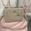 Replica Miu Miu Matelassé Tote Beige - 1:1 premium replica handbag