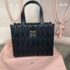 Replica Miu Miu Matelassé Tote Black - best quality fake designer bag