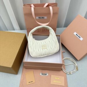 Réplica Miu Miu Wander Blanco - imitación de bolso de lujo de primera calidad