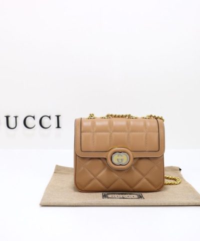 Fake Gucci Gucci Deco Double G Nude - 1:1 premium replica handbag