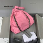 Replica Balenciaga Crush Small Tote Pink - top-grade luxury bag dupe