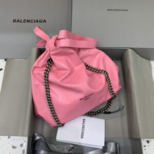 Replica Balenciaga Crush Small Tote Pink - ultra-realistic fake purse